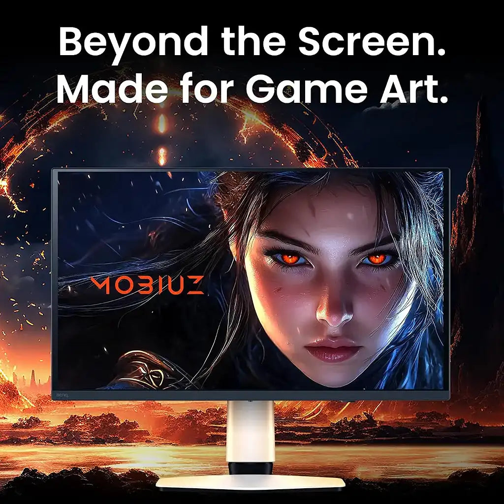 BenQ MOBIUZ EX271UZ 27 inch 4K QD-OLED gaming monitor designed for immersive Game Art visuals and high performance gaming -tpstech.in