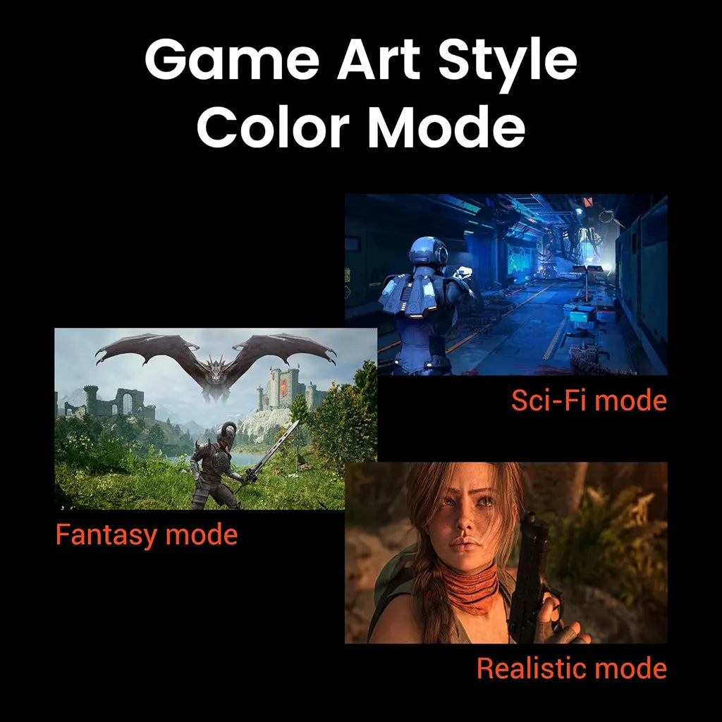 BenQ MOBIUZ EX271UZ gaming monitor featuring Fantasy, Sci-Fi and Realistic Game Art color modes -tpstech.in