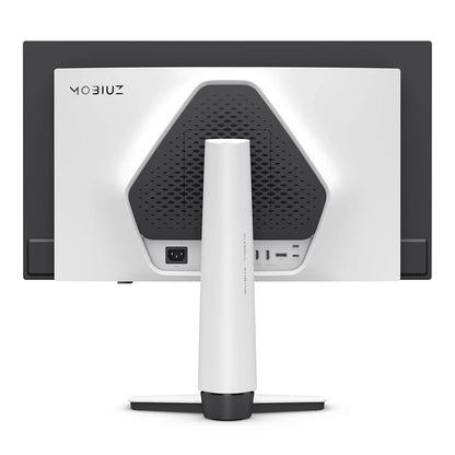BenQ MOBIUZ EX271UZ 4K QD-OLED gaming monitor rear design with PIXSOUL Engine stand and premium back panel -tpstech.in