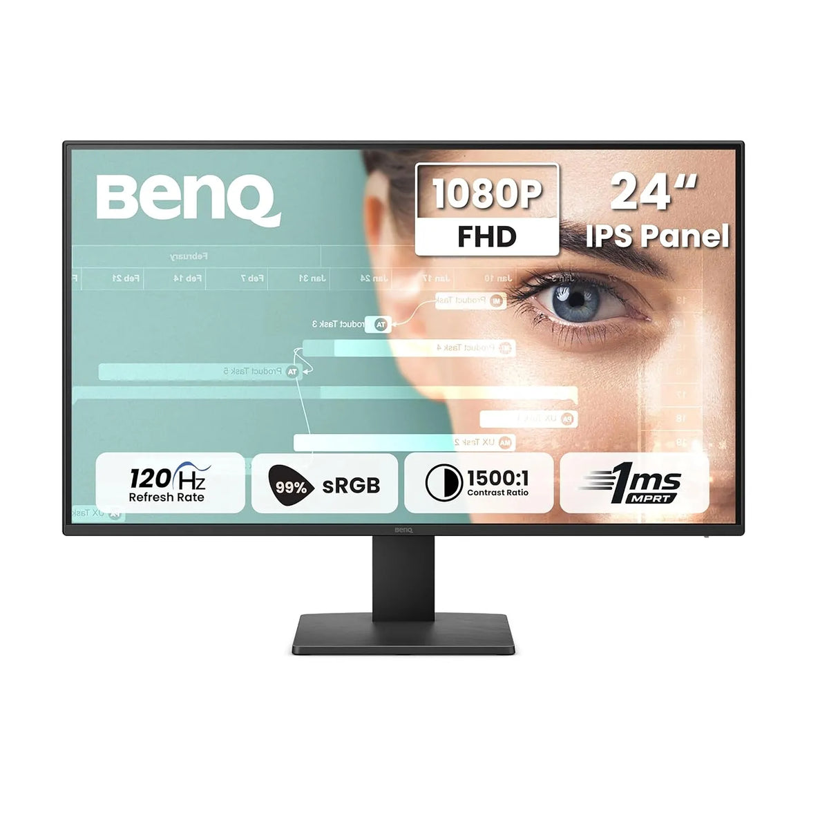 BenQ GW2491P Full HD 120Hz IPS monitor with 99 percent sRGB and 1500 to 1 contrast-tpstech.in