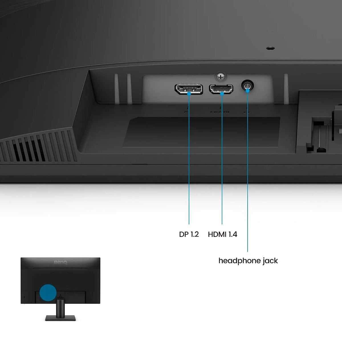 BenQ GW2491P monitor with HDMI 1.4 DisplayPort 1.2 and headphone jack-tpstech.in