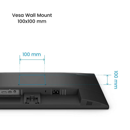 BenQ GW2491P monitor with 100x100mm VESA wall mount support-tpstech.in