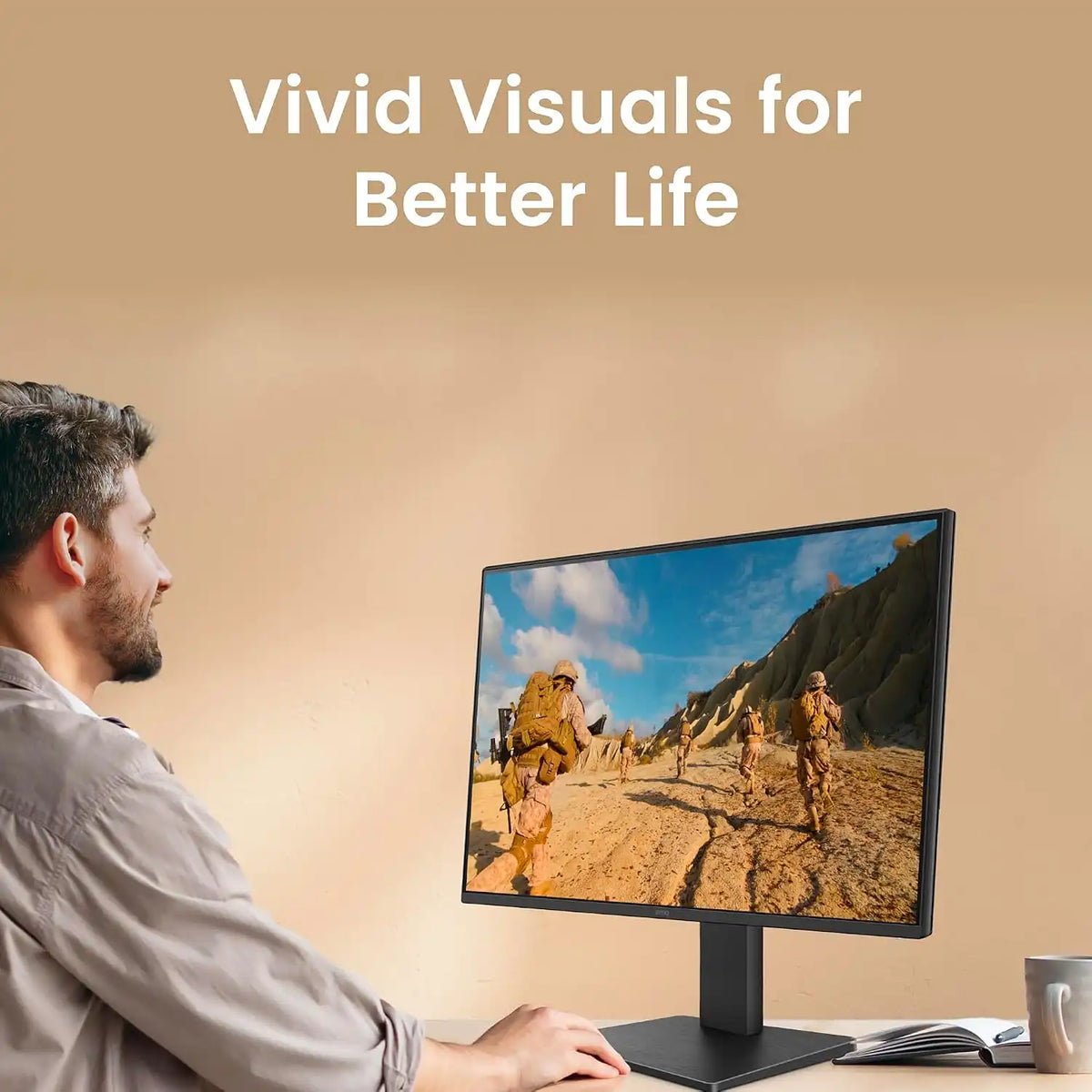 BenQ GW2491P monitor delivering vivid Full HD visuals on an IPS display-tpstech.in