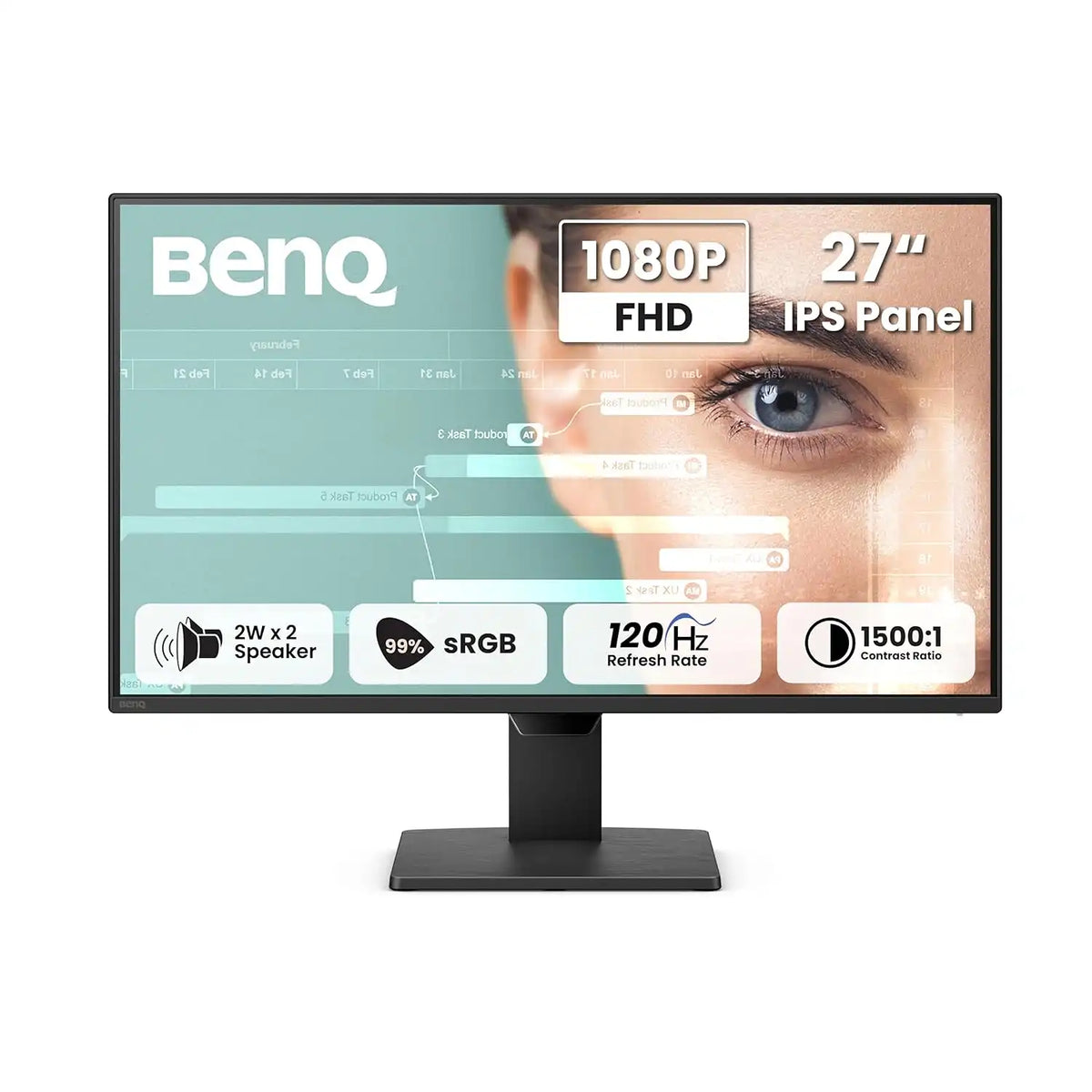 BenQ GW2790P 27 inch Full HD IPS monitor with 120Hz refresh rate and 99% sRGB-tpstech.in