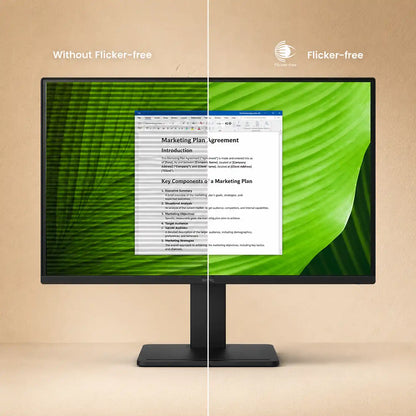 BenQ GW2791P Flicker-Free monitor comparison showing clearer and more comfortable viewing-tpstech.in