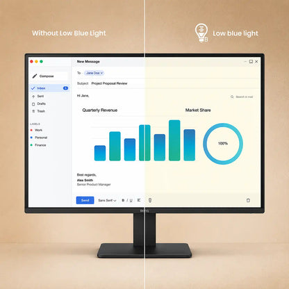 BenQ GW2791P Low Blue Light monitor comparison for more comfortable extended viewing-tpstech.in