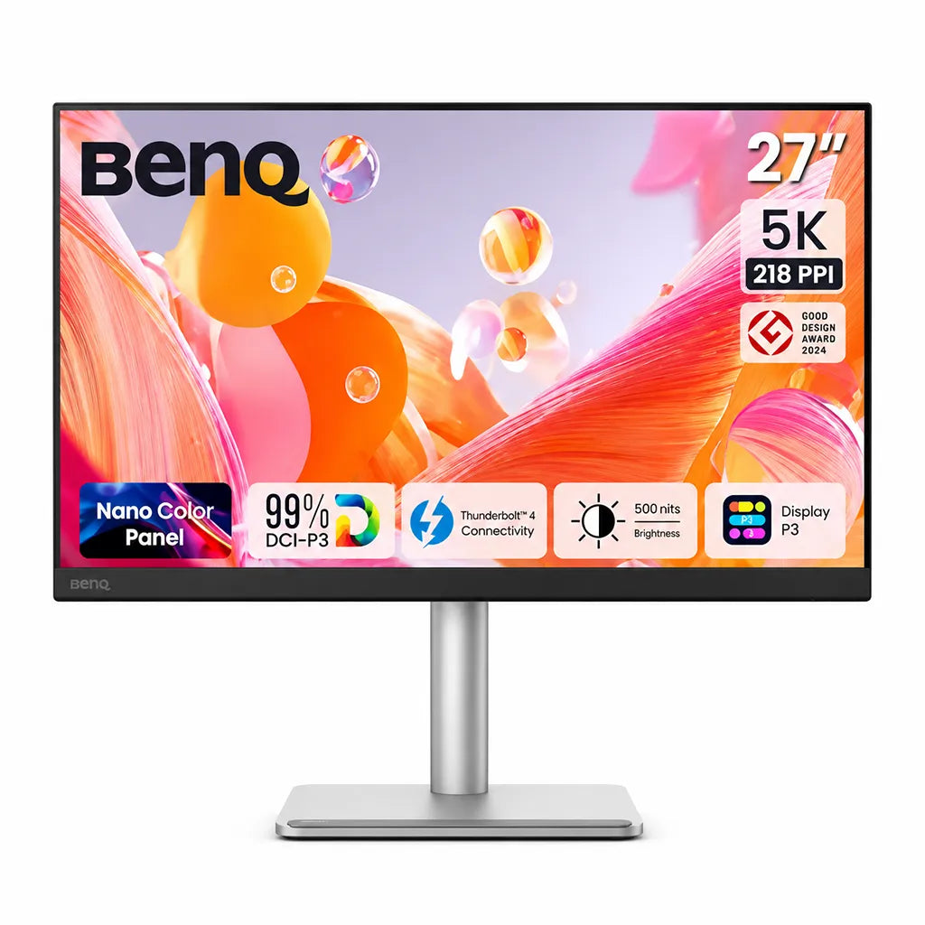 Front view of BenQ MA270S 27-inch 5K Nano Gloss monitor with Display P3 color and Thunderbolt 4 -tpstech.in