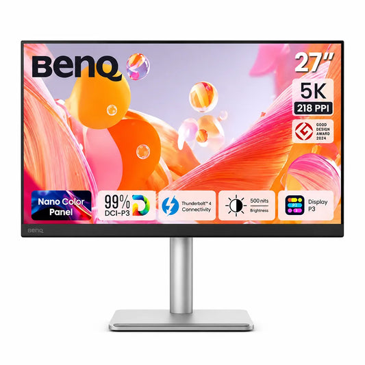 Front view of BenQ MA270S 27-inch 5K Nano Gloss monitor with Display P3 color and Thunderbolt 4 -tpstech.in
