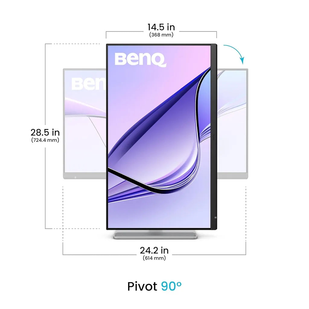 BenQ MA270S 27-inch 5K monitor with 90-degree pivot mode for portrait productivity and coding -tpstech.in