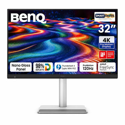 Front view of BenQ MA320UG 32-inch 4K UHD monitor with Nano Gloss display, 120Hz ProMotion, and Thunderbolt 4 -tpstech.in