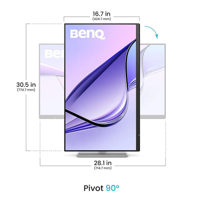 BenQ MA320UG 32-inch 4K monitor with 90-degree pivot mode for coding, document editing, and creative workflows -tpstech.in
