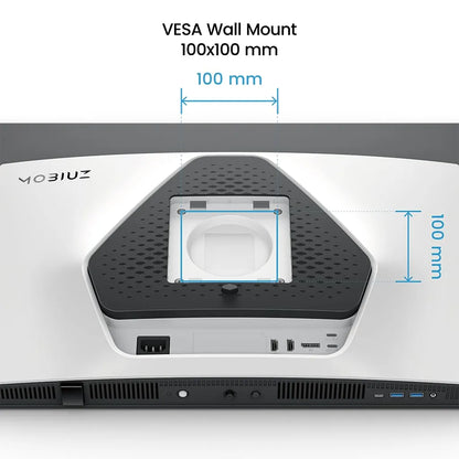 BenQ MOBIUZ EX321UZ 32 Inch 4K QD-OLED Gaming Monitor rear VESA 100x100mm wall mount dimensions -tpstech.in