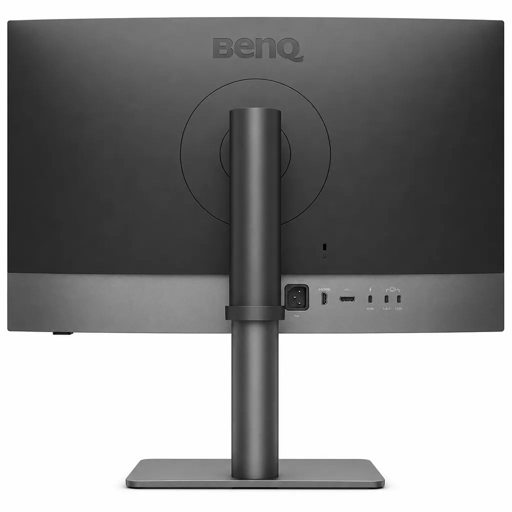 BenQ PD2732U 27-inch 4K IPS Creative Monitor rear view showing Thunderbolt 4, HDMI and DisplayPort connectivity -tpstech.in