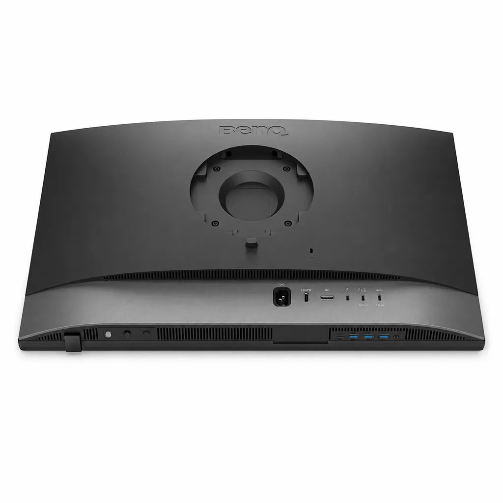 BenQ PD2732U Creative Pro Monitor rear I/O panel featuring Thunderbolt 4, HDMI, DisplayPort and USB hub ports -tpstech.in