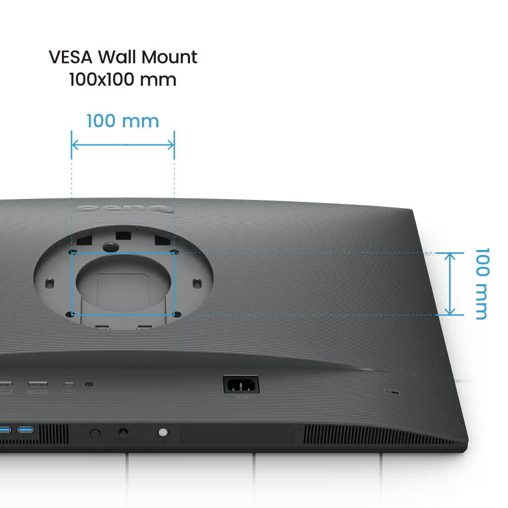 BenQ RD270Q programming monitor with 100 x 100 mm VESA mount compatibility for wall or arm mounting -tpstech.in