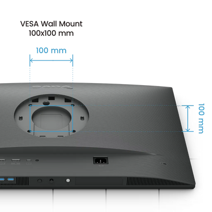 BenQ RD270Q programming monitor with 100 x 100 mm VESA mount compatibility for wall or arm mounting -tpstech.in
