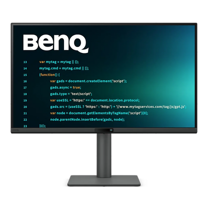 BenQ RD270Q 27-inch 2K QHD programming monitor front view with Nano Matte IPS display and 144Hz refresh rate -tpstech.in