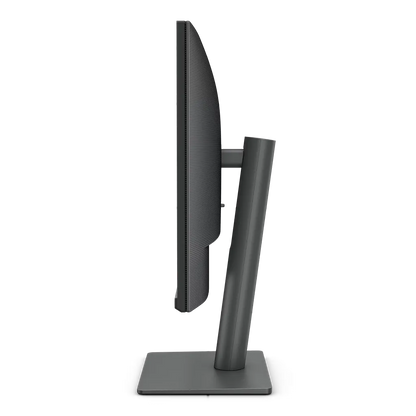 BenQ RD270Q programming monitor left side view highlighting slim profile and ergonomic stand design -tpstech.in