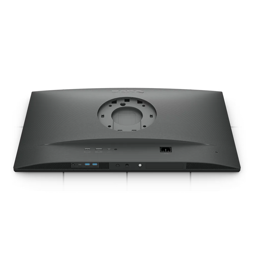 BenQ RD270Q rear connectivity layout with USB-C HDMI DisplayPort USB hub and audio port for productivity -tpstech.in