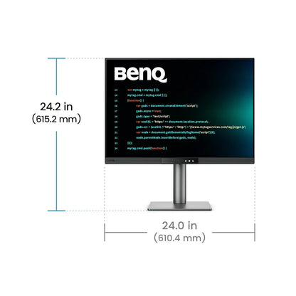 BenQ RD280UG 28.2-inch 4K+ programming monitor with overall dimensions and ergonomic design for professional coding setup -tpstech.in