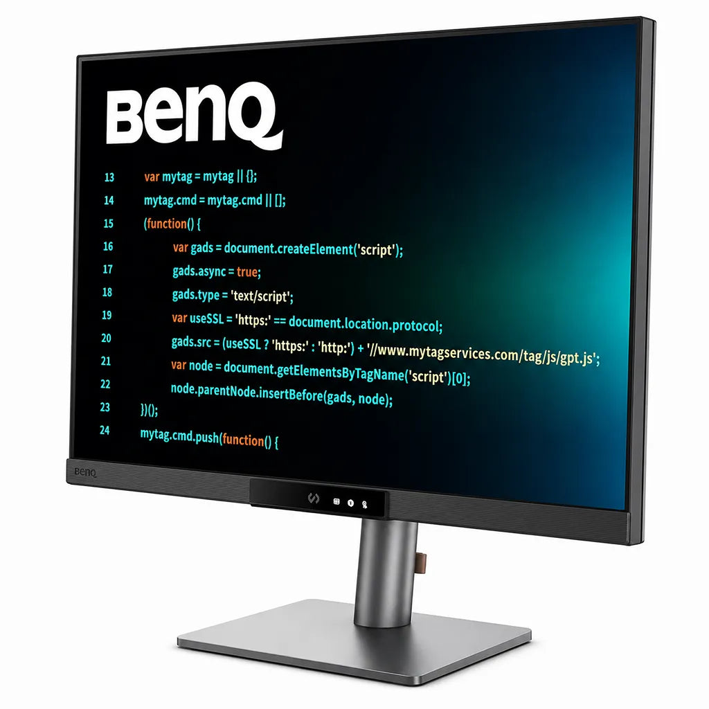 Angled front view of BenQ RD280UG 28.2-inch 4K+ IPS programming monitor with Nano Matte display -tpstech.in
