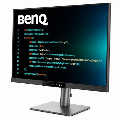 Angled front view of BenQ RD280UG 28.2-inch 4K+ IPS programming monitor with Nano Matte display -tpstech.in