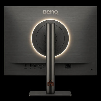 Rear view of BenQ RD280UG programming monitor featuring MoonHalo backlight and USB-C connectivity -tpstech.in