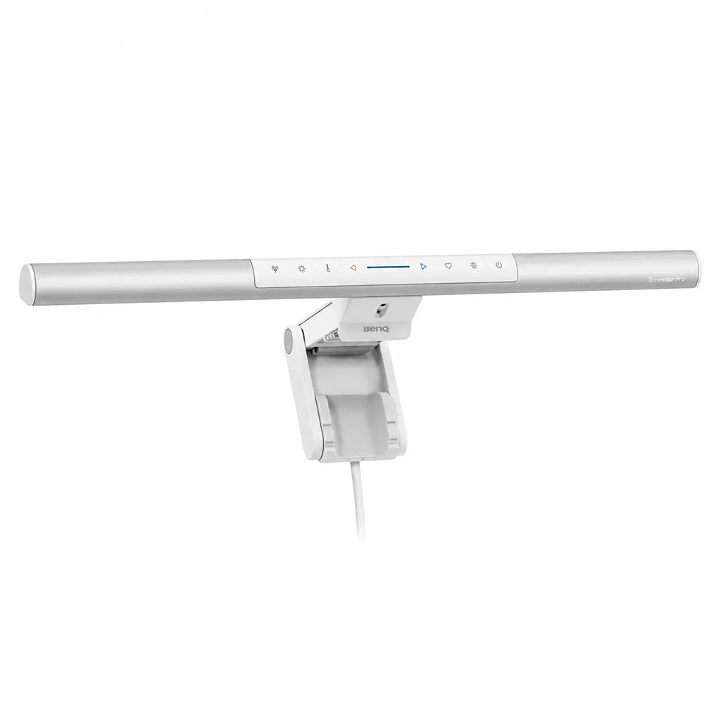 BenQ ScreenBar PRO LED monitor light bar mounted with patented clamp and touch controls for eye care lighting -tpstech.in