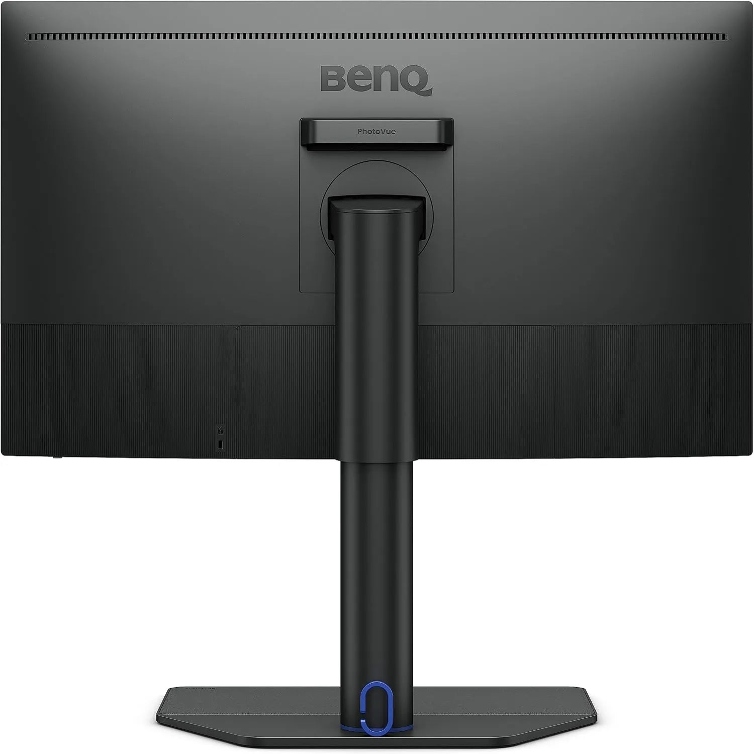 BenQ SW272Q 27 Inch 2K AdobeRGB 90W USB-C Pro Photographer and Videographer Monitor Rear Back View with Cable Management -tpstech.in