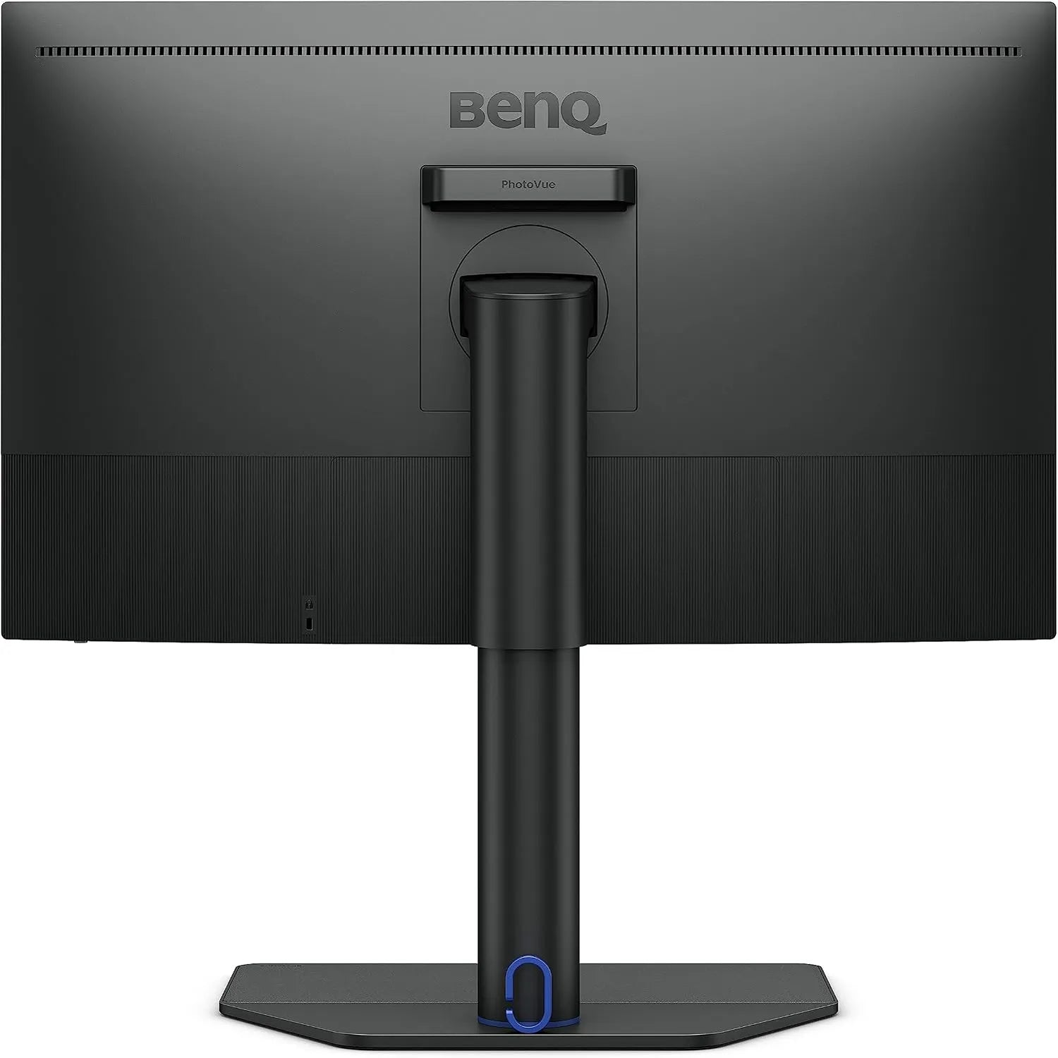 BenQ SW272U 27 Inch 4K AdobeRGB A.R.T. Panel 90W USB-C Pro Photographer and Videographer Monitor Rear Back View with Cable Management -tpstech.in