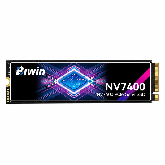 Biwin Black Opal NV7400 1TB PCIe 4.0 NVMe M.2 2280 internal SSD front view with high-speed Gen4 performance for desktops, laptops, and compatible PS5 systems.
