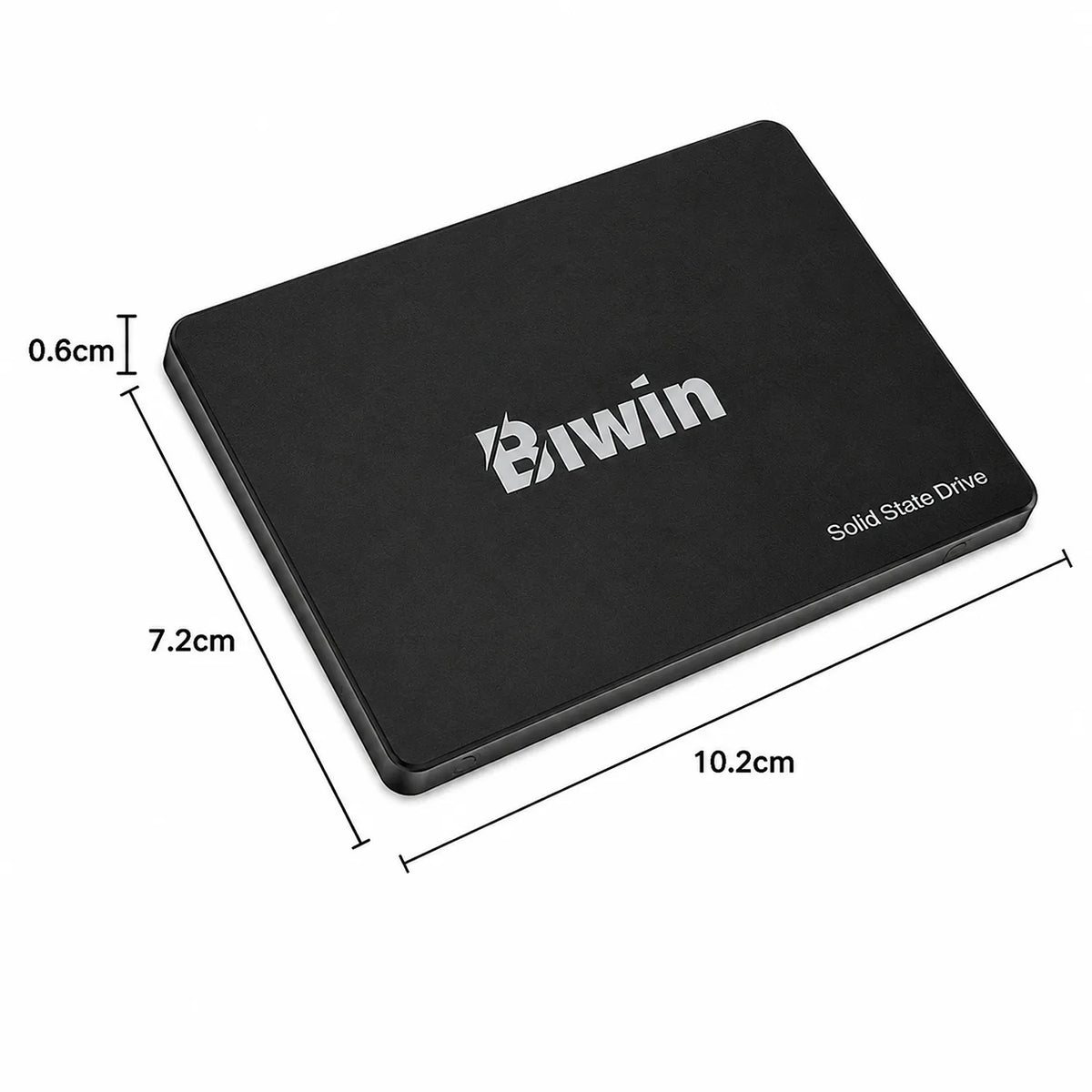 Biwin M100 2.5 Inch 128GB SATA III Internal Solid State Drive Product Dimensions -tpstech.in