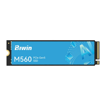 Biwin M560 1TB PCIe 5.0 SSD top view with M.2 NVMe connector -tpstech.in