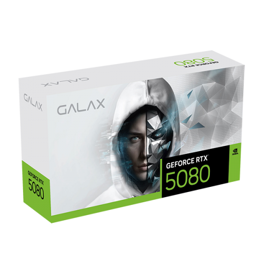 GALAX GeForce RTX 5080 1-Click OC 16GB GDDR7 256-Bit Graphics Card-White