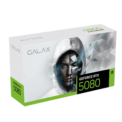 GALAX GeForce RTX 5080 1-Click OC 16GB GDDR7 256-Bit Graphics Card-White