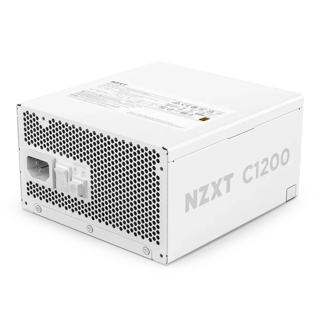 NZXT C1200 1200W Full Modular 80 Plus Gold ATX 3.1 SMPS Power Supply-White