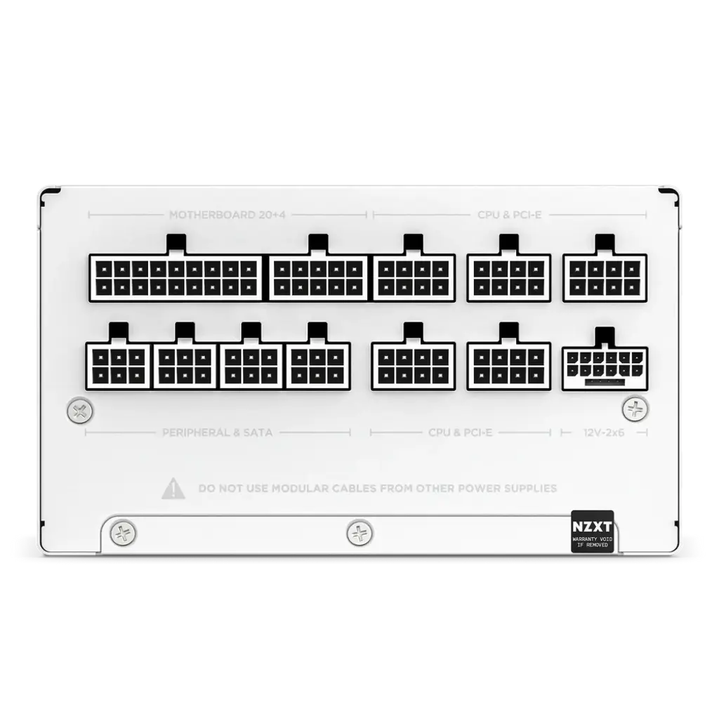 NZXT C850 850W Full Modular 80 Plus Gold ATX 3.1 SMPS Power Supply-White