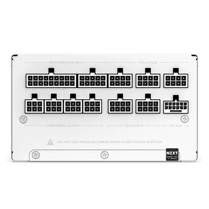 NZXT C850 850W Full Modular 80 Plus Gold ATX 3.1 SMPS Power Supply-White