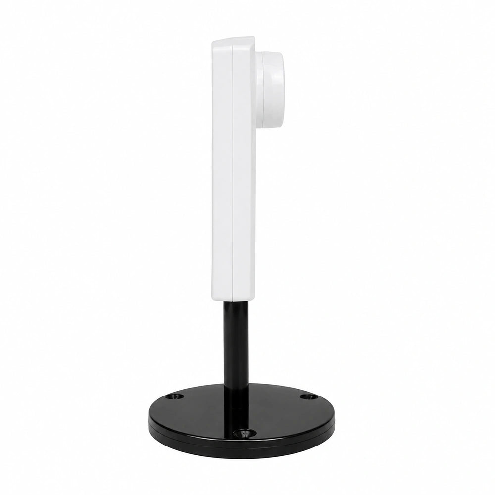 Cadyce CA-IP100M 1MP 1280x720 HD Internet Camera full left side profile with mounting stand and white background -tpstech.in