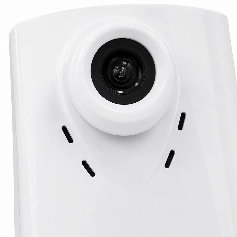 Close-up of Cadyce CA-IP100M 1MP 1280x720 HD Internet Camera lens with Two-Way Audio showing front camera details -tpstech.in