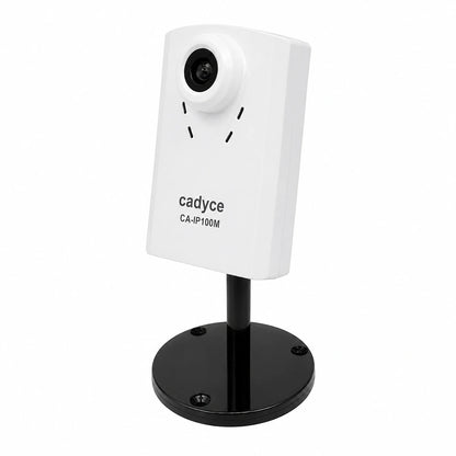 Cadyce CA-IP100M 1MP 1280x720 HD Internet Camera with Two-Way Audio right angle product view with mounting stand -tpstech.in