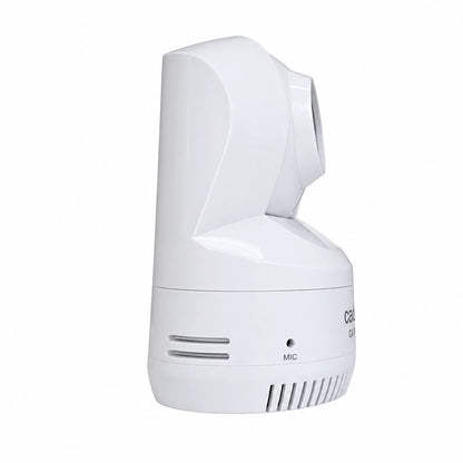 Full left side view of Cadyce CA-IP600P PoE PTZ Day/Night Internet Camera with 2-Way Audio on white background -tpstech.in
