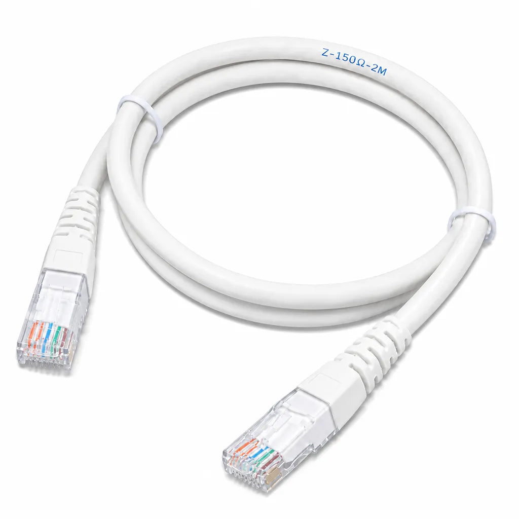 Right angle view of Cadyce CA-PC62M CAT6 UTP Patch Cord 2M 24 AWG Pure Copper Ethernet cable with durable RJ45 connectors for reliable network connectivity -tpstech.in