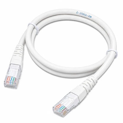 Right angle view of Cadyce CA-PC62M CAT6 UTP Patch Cord 2M 24 AWG Pure Copper Ethernet cable with durable RJ45 connectors for reliable network connectivity -tpstech.in