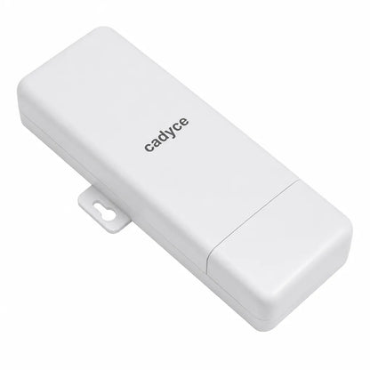 Top right perspective of Cadyce CA-RAPO150 150Mbps Wireless N Outdoor AP Router with PoE and 12dBi Antenna.