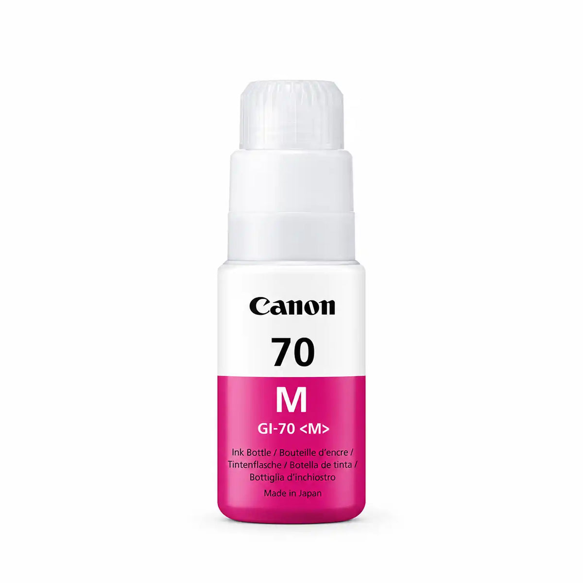 Front View of Canon GI-70 Magenta 70ml Original Ink Bottle for G Series -tpstech.in