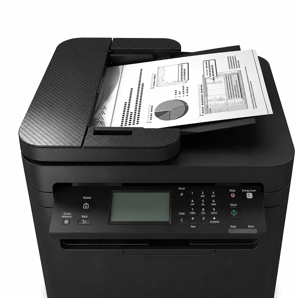 Canon imageCLASS MF274dn laser printer with automatic document feeder and detailed control panel view -tpstech.in