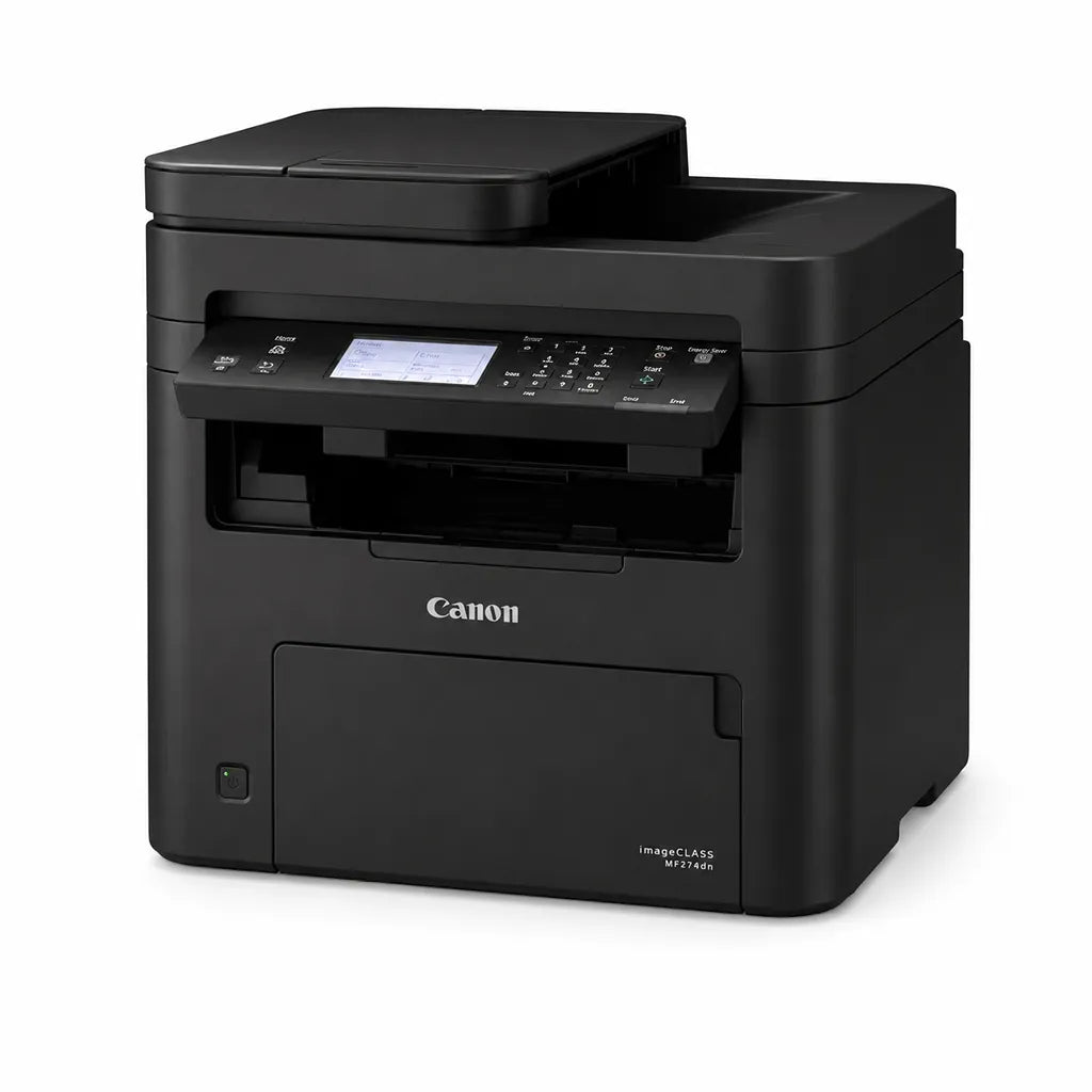 Canon imageCLASS MF274dn multifunction monochrome laser printer front view with ADF and control panel -tpstech.in