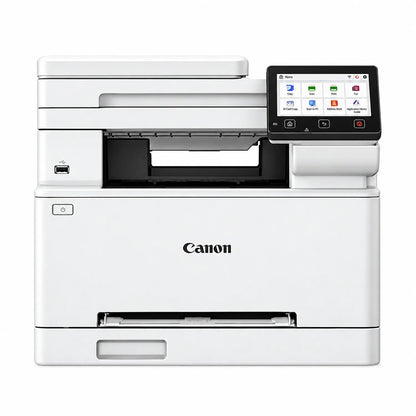 Canon imageCLASS MF664Cdw Colour Laser Multifunction Printer front view showing color touch screen menu -tpstech.in