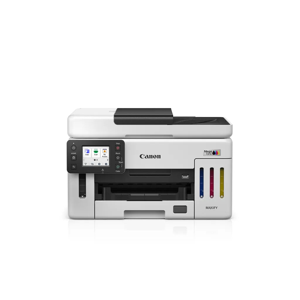 Canon MAXIFY GX6170 front view MegaTank multifunction ink tank printer with colour ink reservoirs -tpstech.in